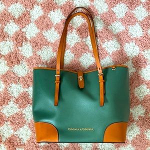 NOT FOR SALE - Dooney & Bourke Rare Olive and Tan Shelby Shopper